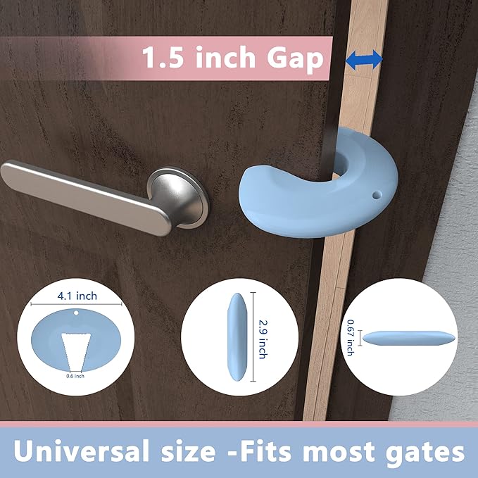 Door Pinch Guard and Door Slam Stopper, Durable Silicone Door Finger Pinch Guard - Image 6