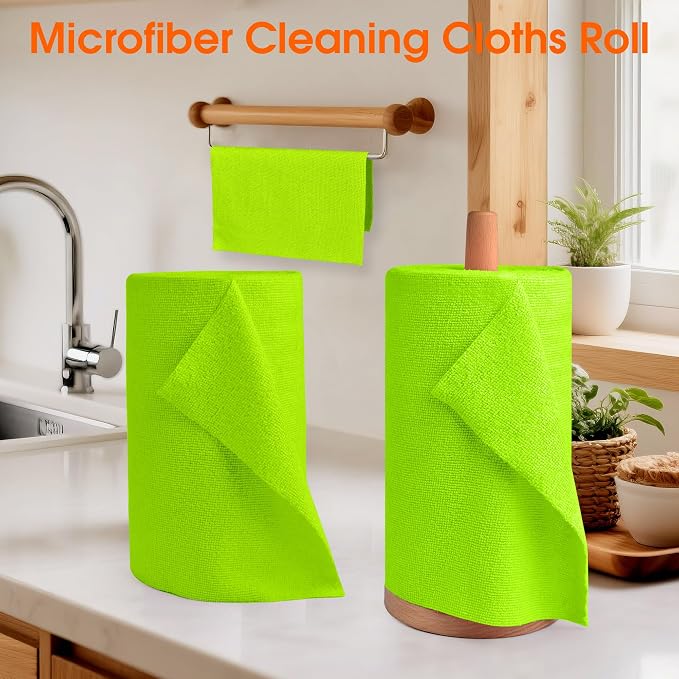Roll of Microfiber Cleaning Cloth –100 Pack, Tear Away Microfiber Towels - Image 2