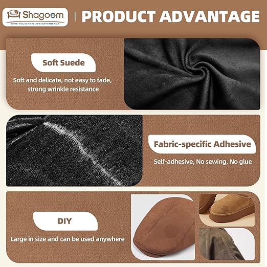 Suede Repair Patch, 17X79 Inch Fabric Large Repair Tape, Self-Adhesive Patches - Image 3
