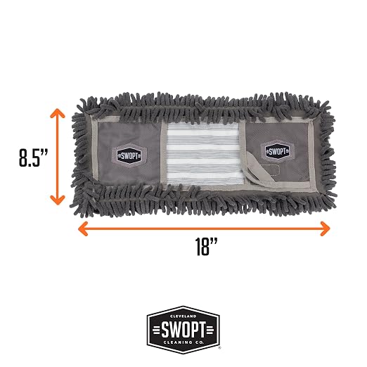SWOPT 18” Microfiber Dust Mop Refill – Cleaning Pad - Image 7