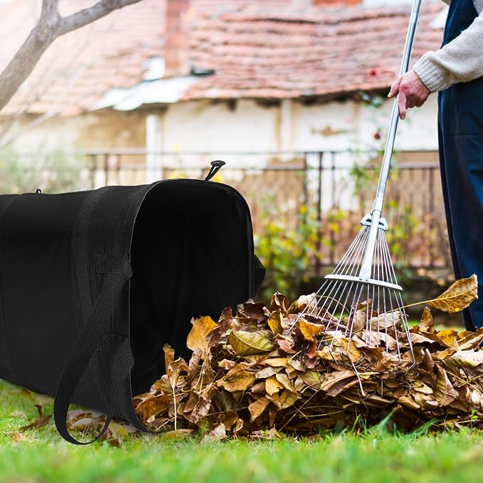 YUDI & GARDEN 46 Gallon Square Collapsible Yard Waste Bin｜Collapsible Trash - Image 5