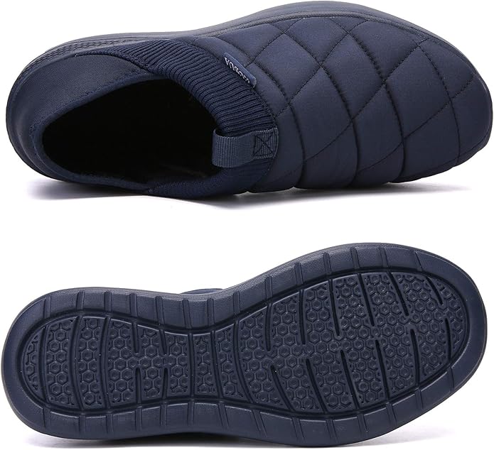 KUBUA Slippers for Men and Womens Indoor House Shoes Plush Slip on Outdoor - Image 3