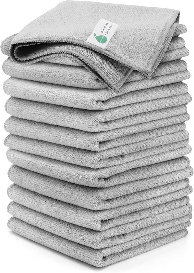 Microfiber Cleaning Cloths by GREENPOMELO