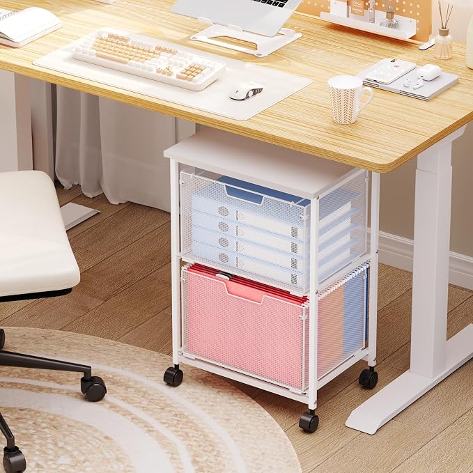 Letter/Legal Rolling File Cabinet, Rolling File Cart - Image 2