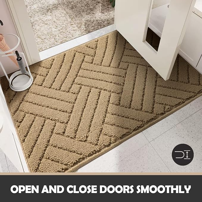 Door Mat Indoor Doormat, Heavy Duty Low-Profile Entrance Rugs, Absorbent Resist - Image 5