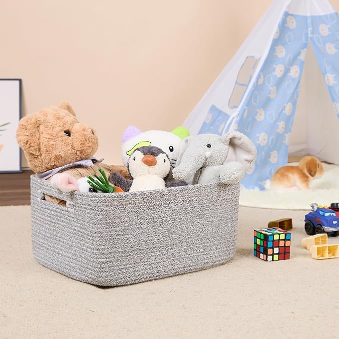 Large Storage Baskets for Shelves, Closet Organizers Bins for Clothes Blanket - Image 5