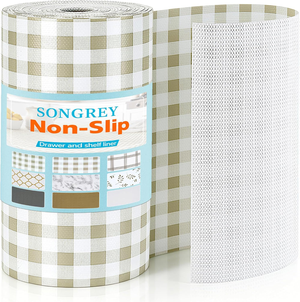 Songrey Non-Adhesive Shelf Liner & Cabinet Liner, 17.5" x 240"