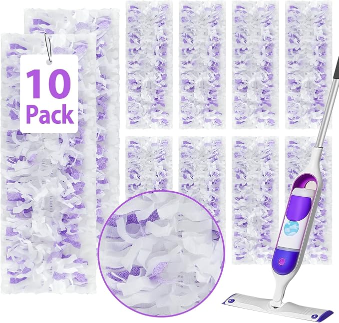 10 Count ‌Disposable Heavy-Duty Power Mop Pads Refills by Unknown