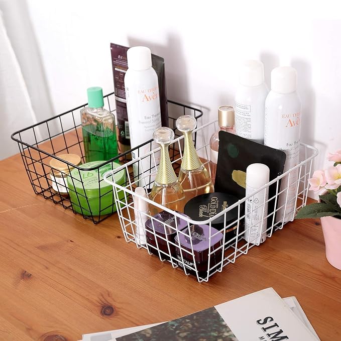Kitchen Wire Baskets Farmhouse Decor Metal Food Storage Organizer, Household - Image 4
