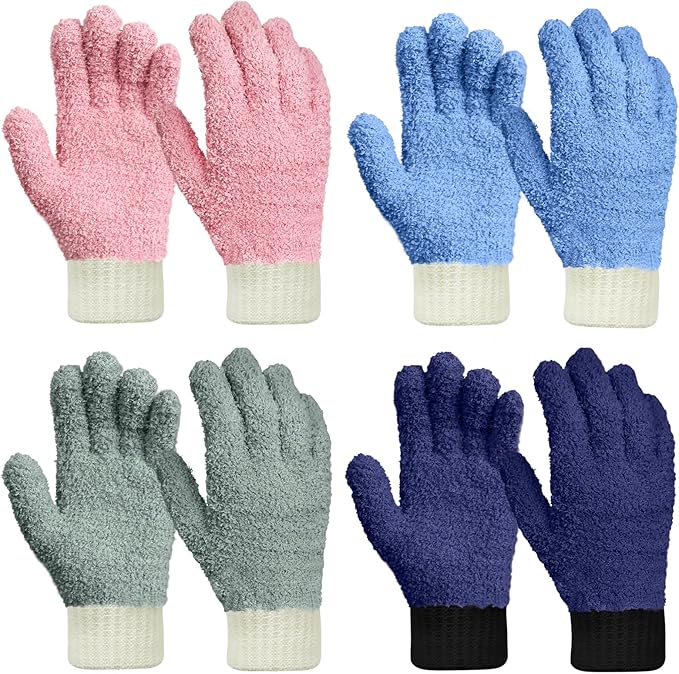 MIG4U Microfiber Dusting Gloves Washable Reusable Cleaning Mittens Gloves by MIG4U