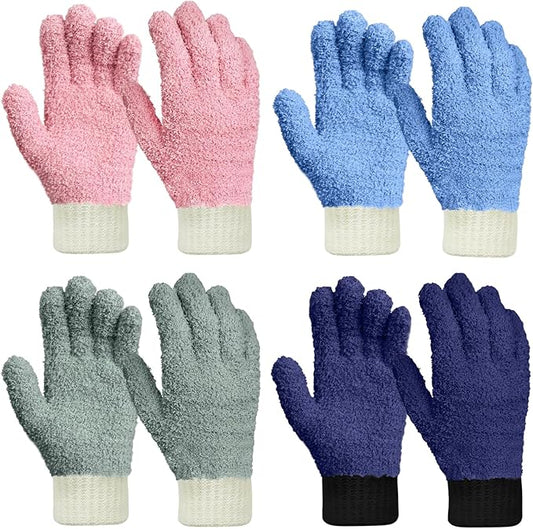 MIG4U 4 Pairs Microfiber Gloves by MIG4U