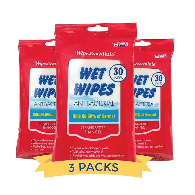 WipeEssentials Hand Sanitizer Wipes, Hand Wipes by DiamondWipes