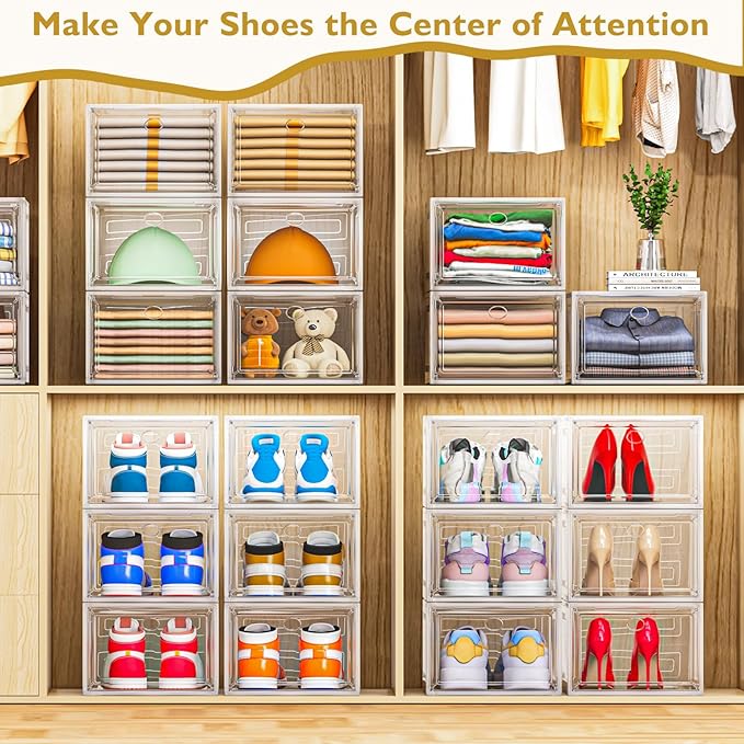 Thicken & Sturdy Clear Shoe Storage Organizer - Image 7