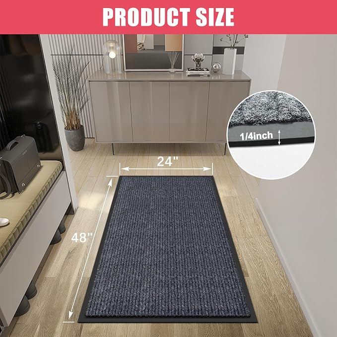 Kuyal Front Door Mat, Commercial Floor Inside Outside Entrance, Heavy Duty - Image 3