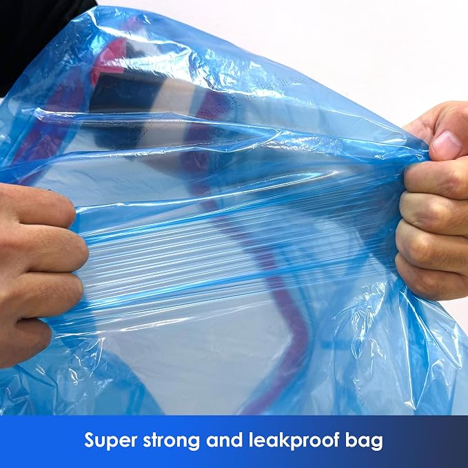 13 Gallon Recycling Trash Bags, Unscented 200 Count Drawstring Tall Kitchen - Image 5