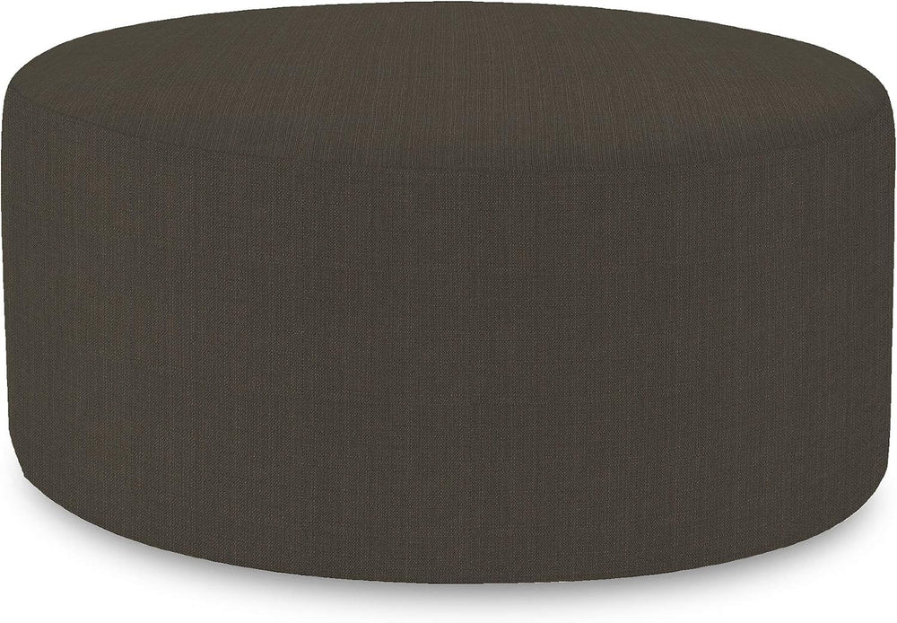 Howard Elliott Collection Universal Round Ottoman with Cover, Multipurpose Pa...
