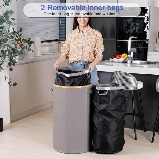 efluky Recycling Bin for Kitchen 100L, 26 Gallon Recycle Bins for Indoor - Image 3