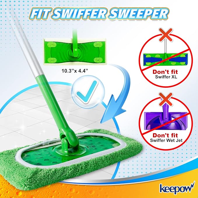 KEEPOW Reusable Wet Pads Refills Compatible - Image 2