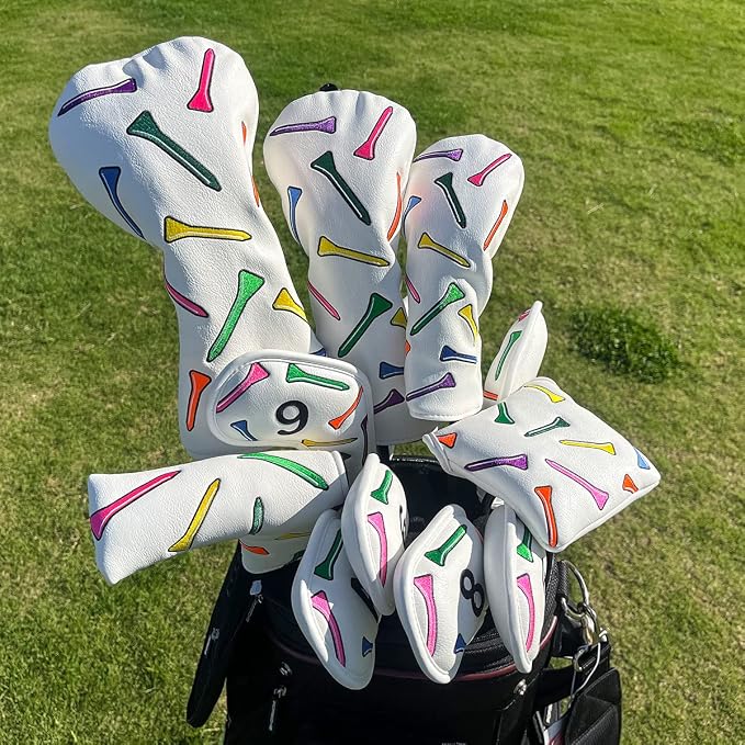 Golf Iron Head Covers 9/10pcs Leather Golf Club Covers - Image 2