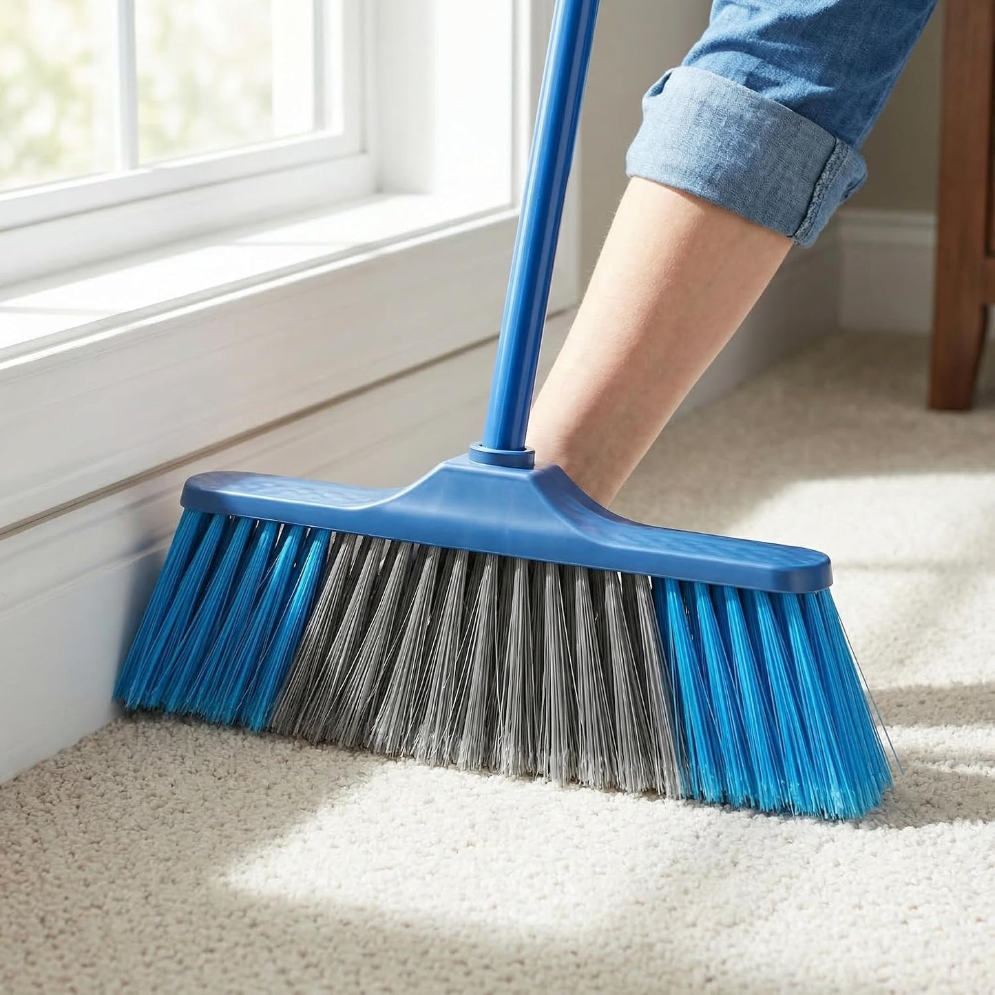 SUPVOX Replacement Broom Head Soft Bristle Broom Part for Household Cleaning Tools Suitable for Indoor Floor and Kitchen Use