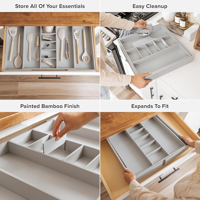 KitchenEdge Adjustable Kitchen Drawer Organizer - Image 3