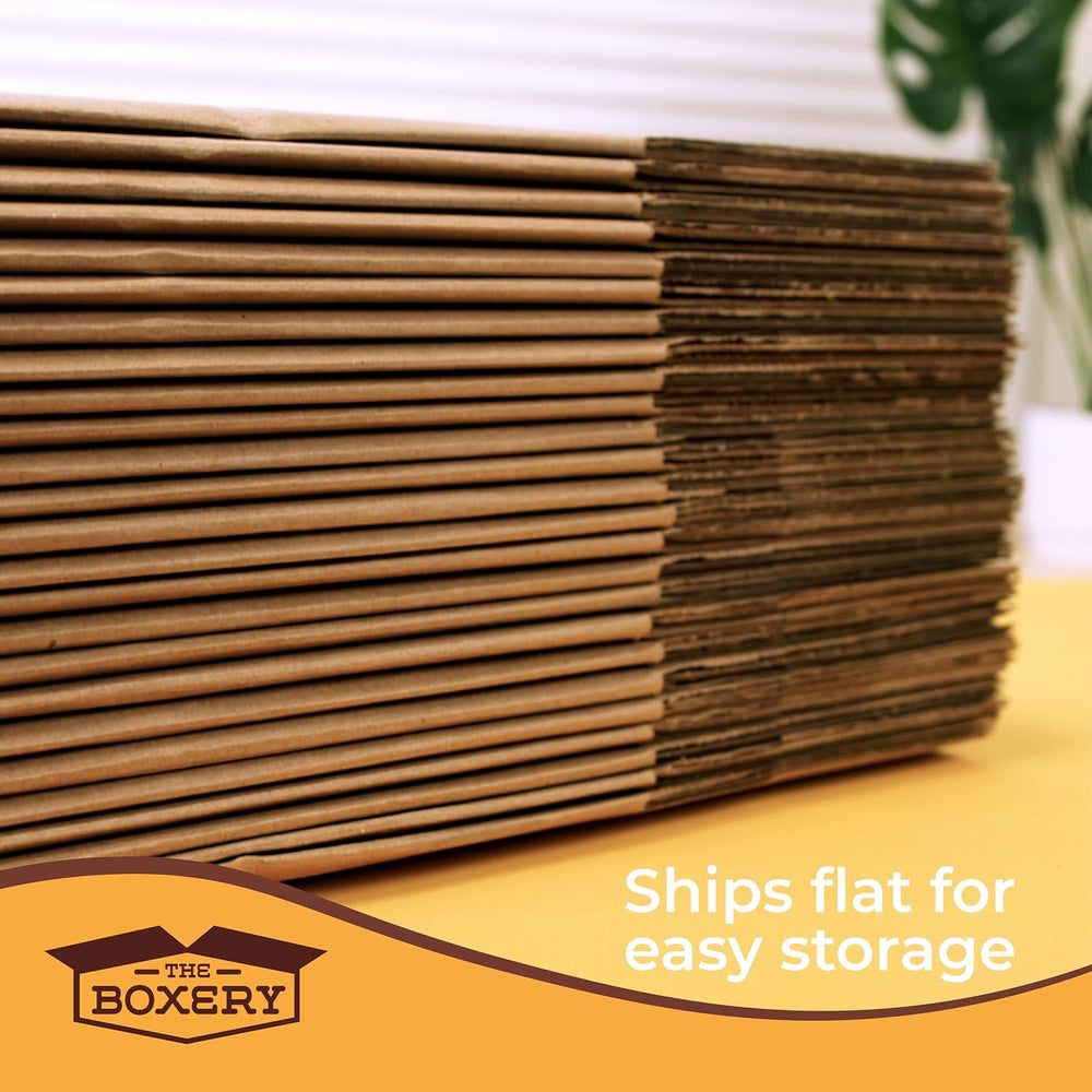 The Boxery 14"x8 1/2"x6" Corrugated Cardboard Boxes 25-Pack