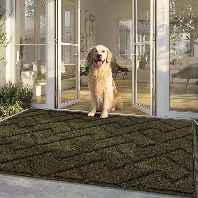 hicorfe Front Door Mat Outside Entrance, Stain and Fade Resistant, Non Slip by Hicorfe