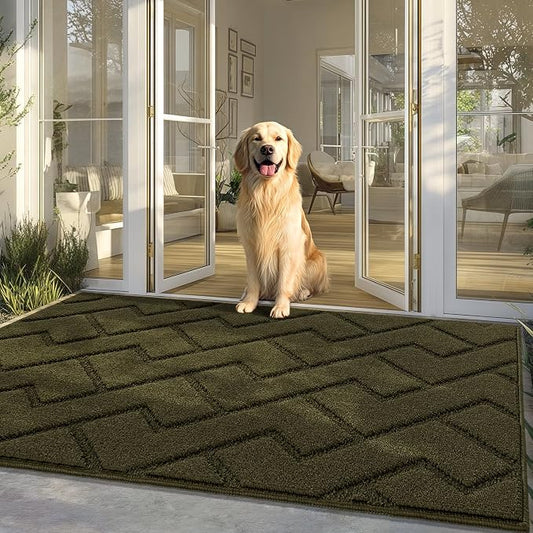 hicorfe Front Door Mat Outside Entrance, Stain and Fade Resistant, Non Slip by Hicorfe
