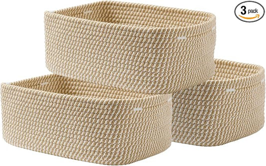 Small Woven Basket, 13.5 x 9.5 x 5 Inches, Storage Basket by KALLAX