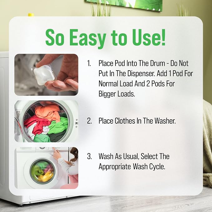 Rockin' Green Laundry Detergent Pods, Plant-based, All Natural, Vegan & - Image 6