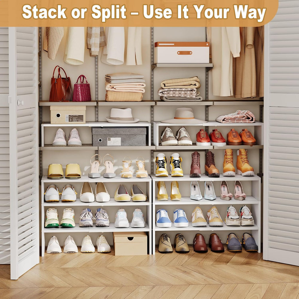 X-cosrack 3-Tier Shoe Rack for Closet, Shoe Organizer for Front Door Entrance...
