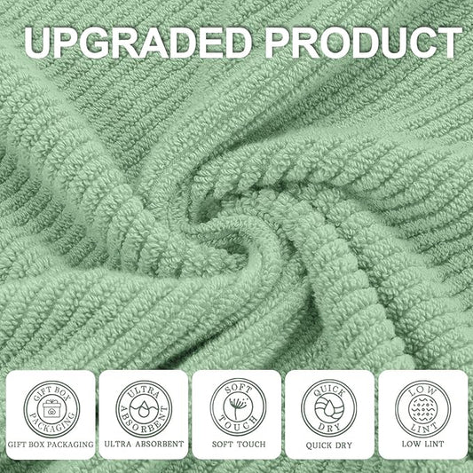 VOOVA & MOVAS Green Towels for Bathroom - Image 2