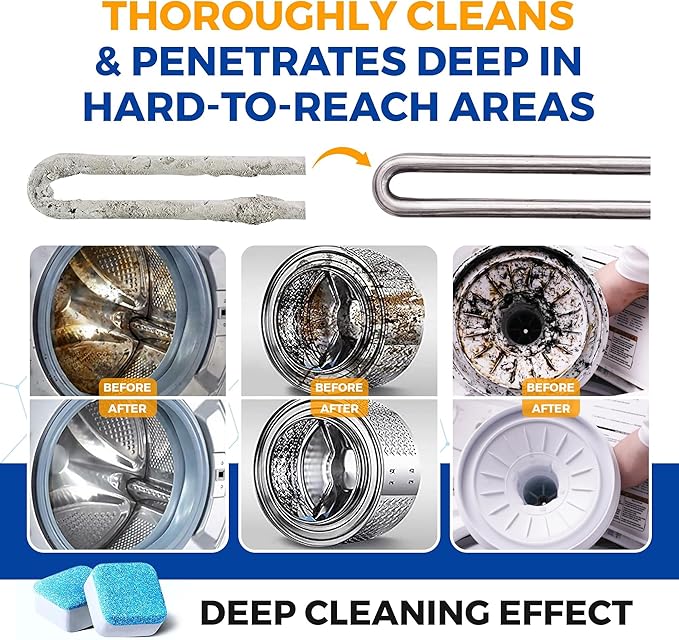 Washing Machine Cleaner Tablets 24 pack Powerful Descaler -Deep Cleaning - Image 6
