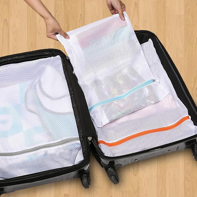 Polecasa 2Pcs 24 x 24 Inches Extra Durable 125g Diamond Mesh Laundry Bags - Image 7