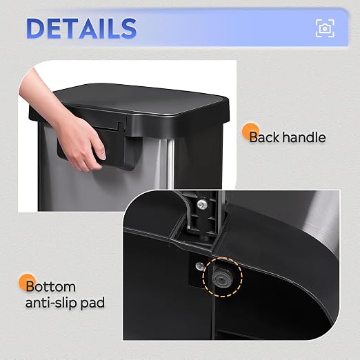 WLIVE 55 Liter Gallon Trash Can - Image 7