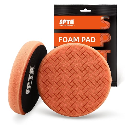 Orange Light Cut Pad, Buffing Polishing Pads, SPTA 1Pc 6.5 Inch Face by SPTA