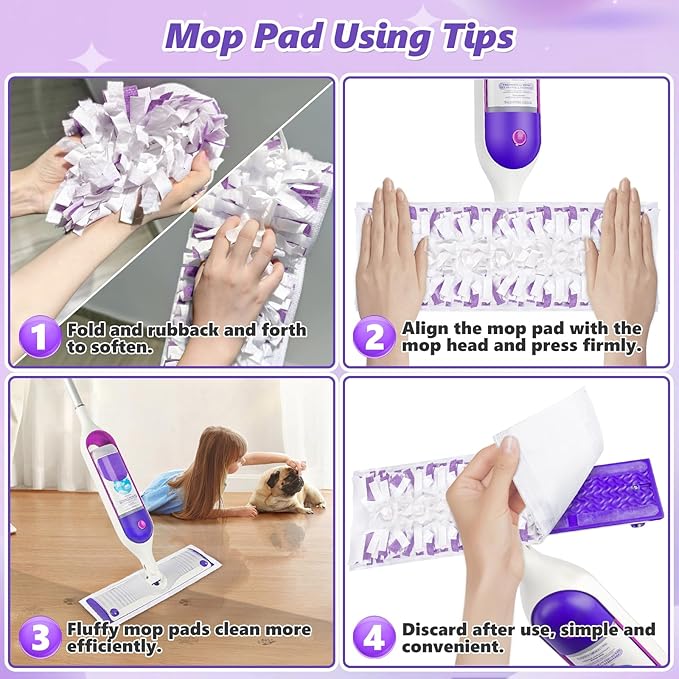 Mop Pads Refills for Swiffer Power Mop: 20 Pcs Wet Dry Disposable Pad for - Image 6