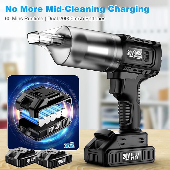 Handheld Vacuum Cleaner Cordless- 35000PA Strong Suction - Image 3