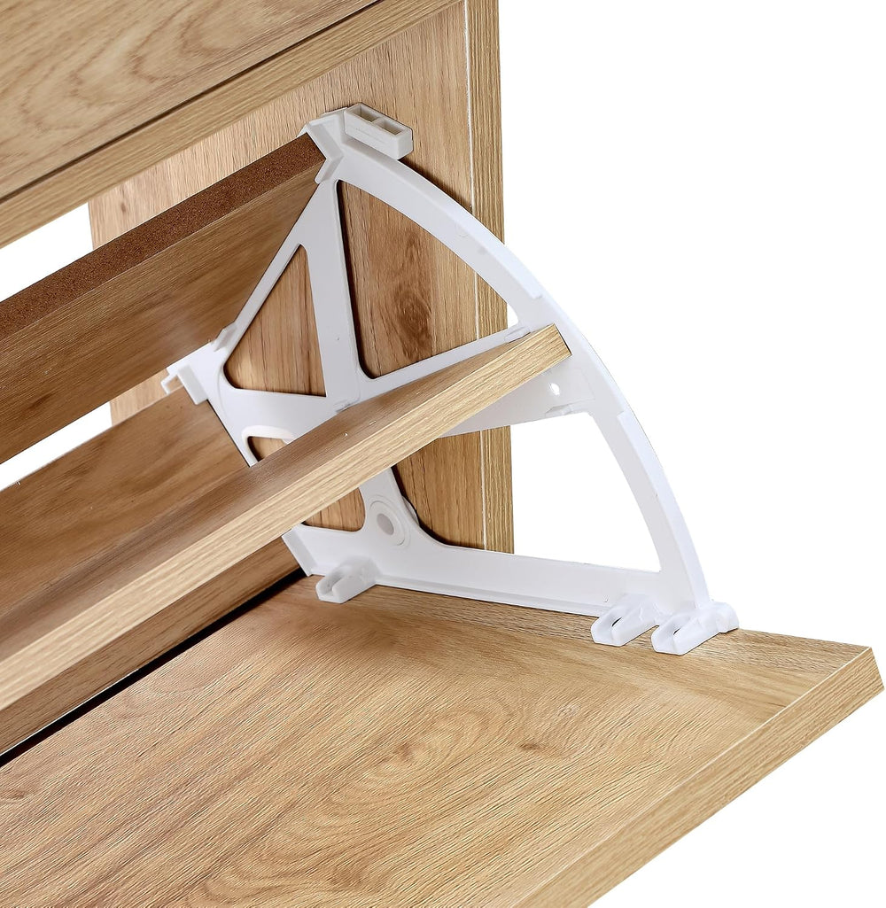 XIAO WEI Shoe Cabinet, Natural Semi Circle Rattan Shoe Storage Organizer Cabi...