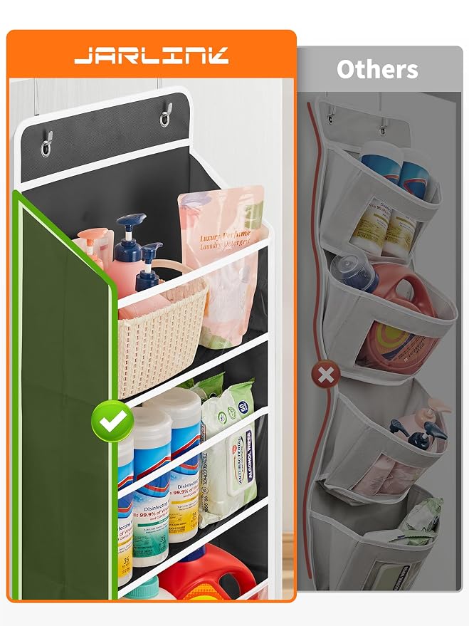 JARLINK 2 Pack Toy Stuffed Animal Storage, Over The Door Organizer W/Clear View - Image 5