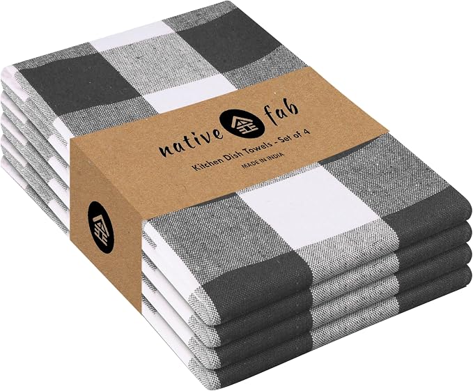 Native Fab 4-Pack Kitchen Towel by NativeFab
