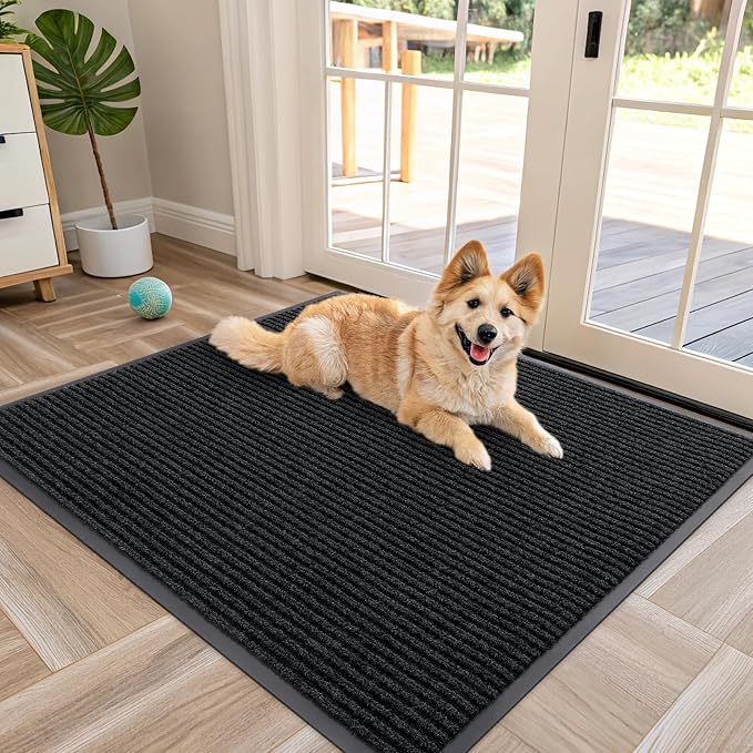 OLANLY Front Door Mat Indoor Outdoor Entrance, Waterproof Heavy Duty Doormat by OLANLY