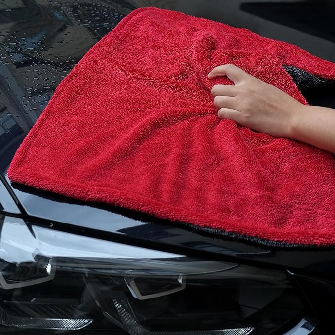 Greenfound Microfiber Towel for Cars, 1000GSM Car Drying Towel, Double Twist - Image 5