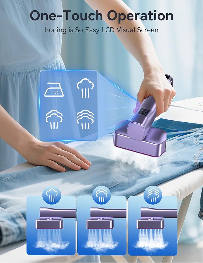 Steamer for Clothes, Sundu Portable 2-in-1 Steamer & Iron, 15s Heat-up - Image 5