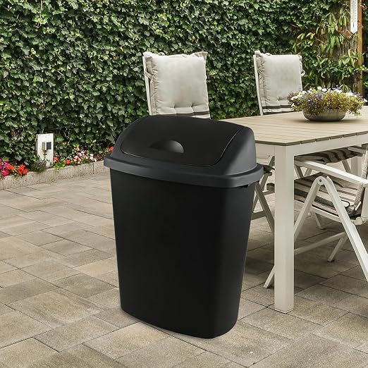 18 Gallon Large Plastic Kitchen Trash Can - Image 4