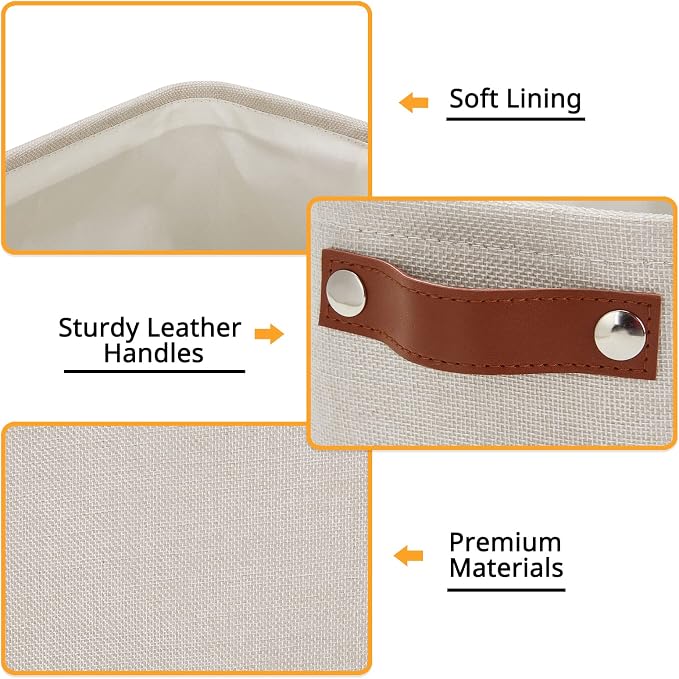 DULLEMELO Small Storage Basket, Toilet Paper Basket Narrow Storage Bin - Image 3