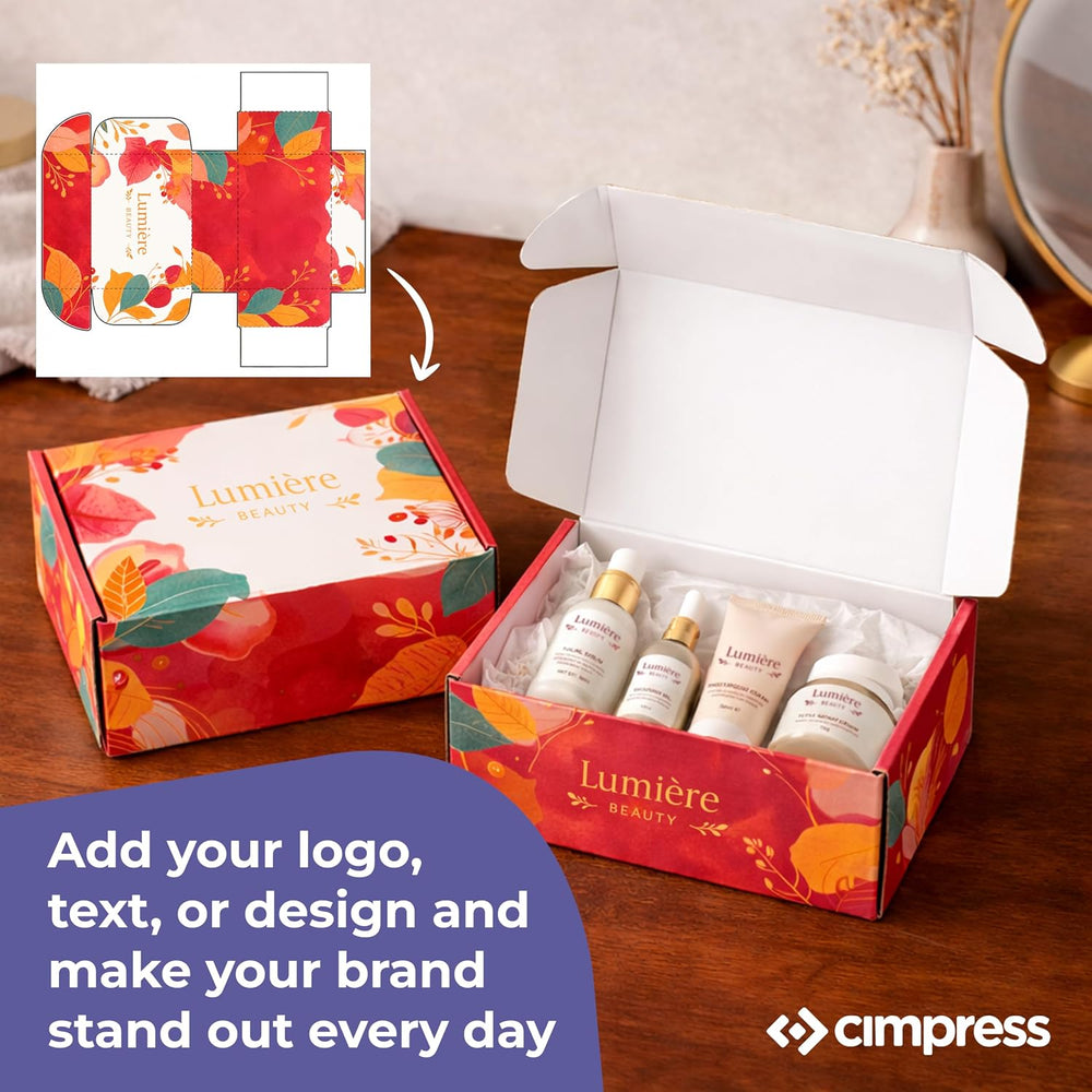 Personalized Mailer Box, Add Logo or Text, 9.5" x 7.75" x 4", ...