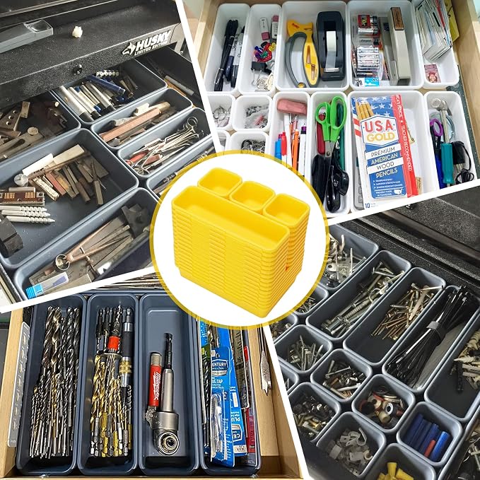 42 Pack Tool Box Organizer Tool Tray Dividers, Rolling Tool Chest Cart Cabinet - Image 4