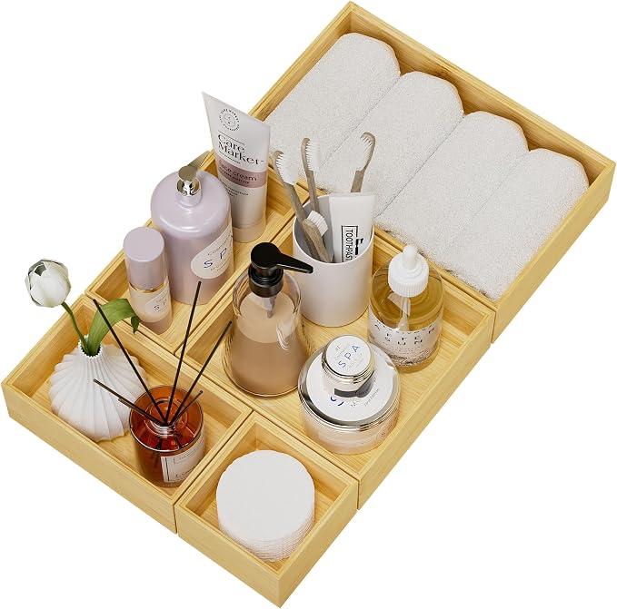 Bamboo Drawer Organizer Set - Image 8
