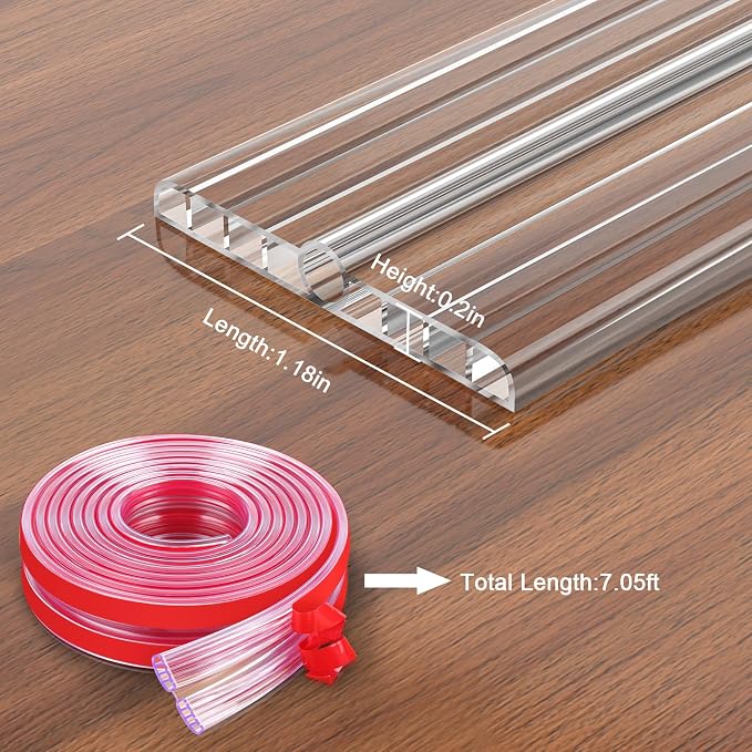 HOMREALM Baby Proofing 7.05ft Long Corner Guards Furniture Corner & Edge Safety - Image 2